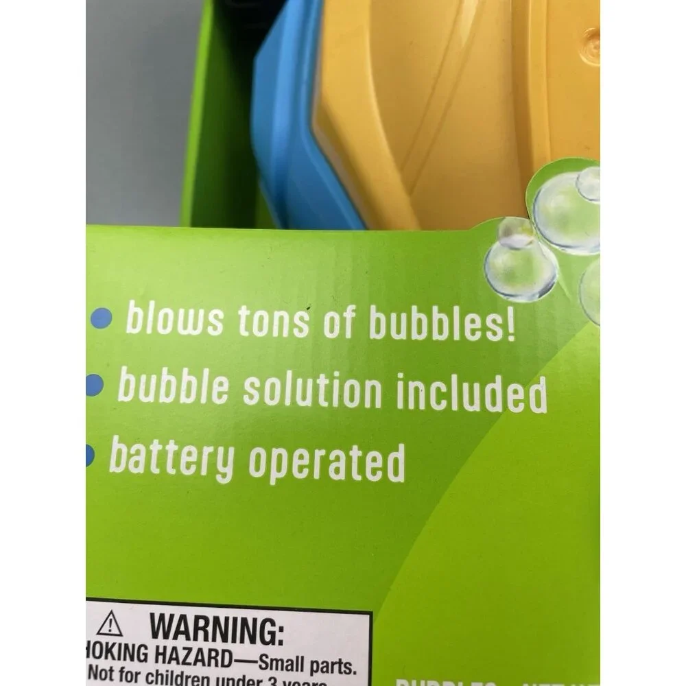 TODDLER TOY'S Bring On The Sun Bubble Lawn Mower Lights Up! AGES 3+